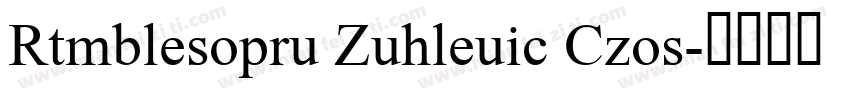Rumblesport Athletic Caps字体转换